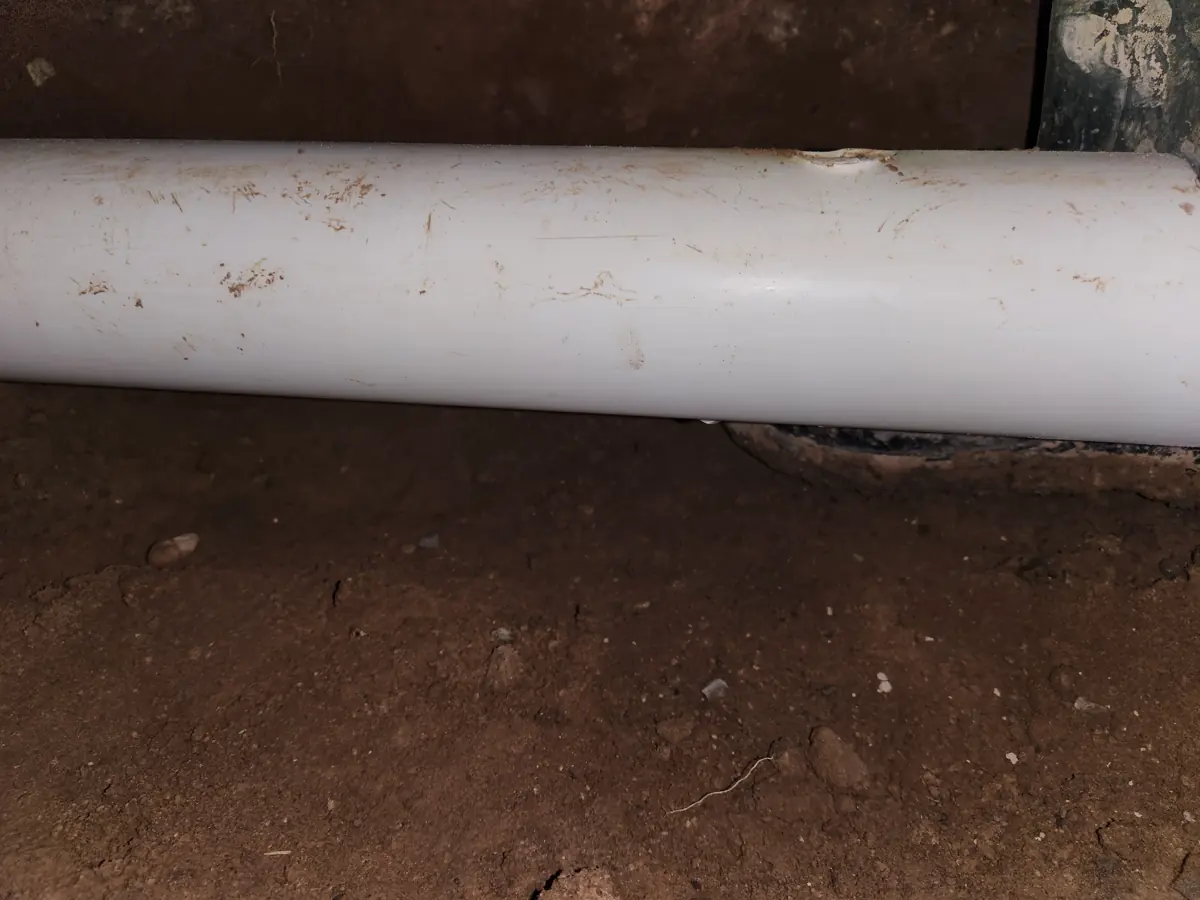New pipe run before backfill
